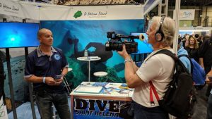 Dive Saint Helena exhibits at UK Dive show 2018